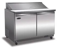 product of Serv-Ware SP48-12-HC-T 48" 2-Door Sandwich and Salad Prep Table, 12 Pans