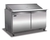 product of Serv-Ware SP60-24M-HC-T 61" 2-Door Mega Top Sandwich and Salad Prep Table, 24 Pans