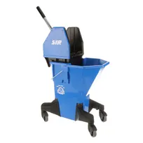 product of AllPoints 1591099 Mop Bucket with Yellow Wringer, 26 Qt Plastic, Blue Finish - 1/Each