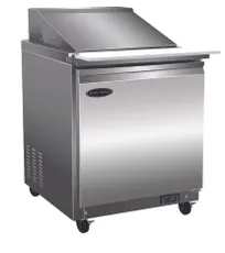 product of Serv-Ware SP29-8-HC-T 27" 1-Door Sandwich and Salad Prep Table, 8 Pans, Stainless Steel