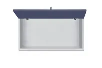 product of Summit CABMN2018 20 Inch Wall-Mounted Cabinet, Midnight Navy Finish, Hinged Door, 18 Inch Height, Concealed European Hinging