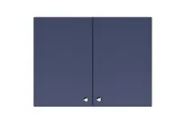 product of Summit CABMN2418 24"W x 18"H Wall-Mounted Cabinet, Midnight Navy, French Door, Soft-Close, 6-Way Adjustable Hinging
