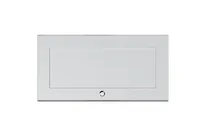 product of Summit CABWH2018 20 Inch Wall-Mounted Cabinet, Hinged Door, Clean White Finish, Brushed Nickel Knob