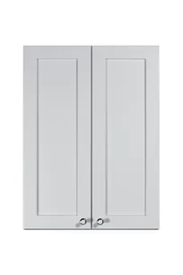 product of Summit CABWH2430 24 Inch Wall-Mounted Cabinet, Clean White Finish, French Doors, Soft-Close, 6-Way Adjustable Hinged