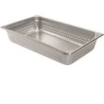 product of AllPoints 1331295 4" Deep Perforated Steam Table Pan, 24‑Gauge Stainless Steel, NSF - 1/Each