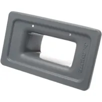 product of AllPoints 136137 Retriever Lid, 11" x 5" Top Opening, 6" Chute, Grey Plastic, Fits 23‑Gal Carts