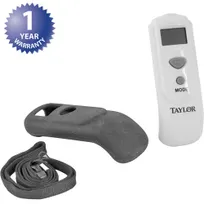 product of AllPoints 1381252 Infrared Thermometer, 4-7/16" x 1-1/2" LCD, White, -67°F to 428°F, Lock Boot