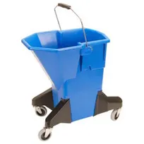 product of AllPoints 1591101 Mop Bucket – Blue Plastic Bucket for Commercial Floor Cleaning, 12 Quart