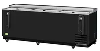 product of RefrigerationX XBC-95SB-N6 Bottle Cooler, 95"Wx26-1/2"Dx33-1/4"H, 30.3 cu ft, Black Side-Mount 1/3hp