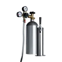 product of Summit KITCF Cold Brew Coffee Tap Kit with Nitrogen Tank, 3"W x 3"D x 12"H (for Flat Iced Coffee)