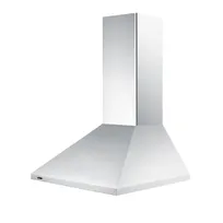 product of Summit SEH1524SS 24" Wall-Mount Hood, Steel, 6" Duct, 400 CFM Fan, LED, ETL Certified