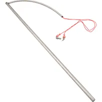 product of AllPoints 5671006 Cut-Off Rod – 23" L, 7/16" OD, 2×16" Red Leads, 3/16" Push-On Terminals, 12" Insulation, 105W