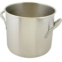 product of AllPoints 2151376 Stock Pot – 20 Qt Stainless Steel with Arc‑Sprayed Aluminum Bottom, NSF Certified