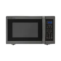 product of Sharp SMC1452CH 1100W Black Stainless Steel Countertop Microwave Oven, 1.4 Cu. Ft. , LCD Display