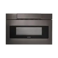 product of Sharp SMD2470AH 24" 950 Watt Microwave Drawer Oven, 1.2 Cu. Ft., Easy Touch, Black Stainless Steel, 120V