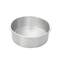 product of Thunder Group ALCP0302 Layer Cake Pan, 3" Dia. X 2"H, Round, Aluminum
