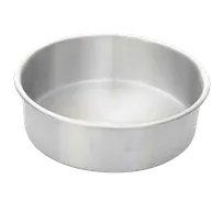 product of Thunder Group ALCP0802 Layer Cake Pan, 8" Dia. X 2"H, Round, Aluminum
