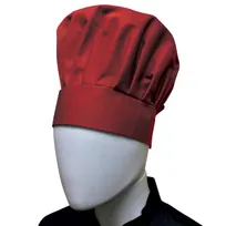 product of Thunder Group CH013BG Chef Hat - 13.5" High Adjustable Velcro Closure, One Size Fits Most, 65/35 Poly/Cotton, Burgundy