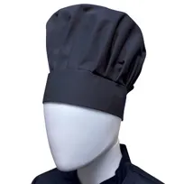 product of Thunder Group CH013BK Chef Hats - Adjustable Velcro Closure, 13.5" High, One Size Fits Most, 65/35 Poly/Cotton, Black