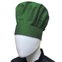 product of Thunder Group CH013GR Chef Hat - 13.5" High Adjustable Velcro, 1 Size Fits Most, 65/35 Poly/Cotton Green Headwear