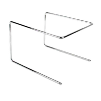 product of Thunder Group CRPTS997 Pizza Tray Stand - 9.5" x 9" x 6.5" Chrome-Plated Steel Wire Rack, Pizza Display Stand