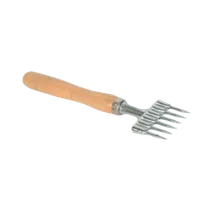 product of Thunder Group IRCP008 Ice Chipper, 9" Long, 6 Prong, Wood Handle