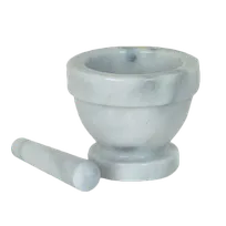 product of Thunder Group MRGR001 Mortar & Pestle, 4" Dia. (4-1/2" X 2-5/8"), Bowl Style, Marble