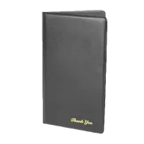 product of Thunder Group PCPC-1BL Check Presentation Holder, 5-3/4" X 9-1/2", Double Panel, Pocket Inserts, black