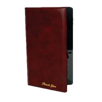 product of Thunder Group PCPC-1BR Check Presentation Holder, 5-3/4" X 9-1/2", Double Panel, Pocket Inserts, brown