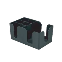 product of Thunder Group PLBC006 Bar Caddy, 6-Compartment, Dishwasher Safe, Plastic