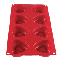 product of Thunder Group PLBM008S Baking Mold, 2-2/5 Oz. -40° - 550°F Temperature Range (8) Heart Cavities