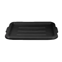 product of Thunder Group PLBTC001B Bus Box Cover, Stackable, High-Density Polyethylene, Black, NSF Certified