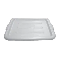 product of Thunder Group PLBTC001W White Bus Box Tub Cover, High-Density Polyethylene, NSF, Freezer Safe, Stackable