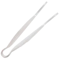 product of Thunder Group PLFTG006CL Serving Tongs, 6", Flat Grip, Dishwasher Safe, Clear