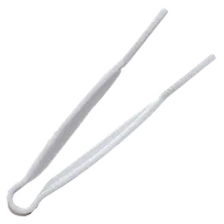 product of Thunder Group PLFTG006WH Serving Tongs, 6", Flat Grip, Dishwasher Safe, White