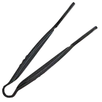 product of Thunder Group PLFTG009BK Serving Tongs, 9", Flat Grip, Dishwasher Safe, Black
