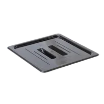 product of Thunder Group PLPA7120CBK Food Pan Cover, 1/2 Size, Solid, Built-In Handle, Black