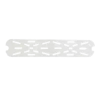 product of Thunder Group PLPA7120LDS Food Pan Drain Tray, 1/2 Size Long, Polycarbonate, Clear