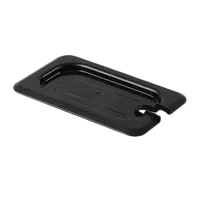 product of Thunder Group PLPA7190CSBK Food Pan Cover, 1/9 Size, Notched, Shatter And Scratch Resistant, Black