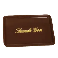 product of Thunder Group PLPT046BR Tip Tray, 4-1/2" X 6-1/2", Rectangular "Thank You" Imprint - Dozen