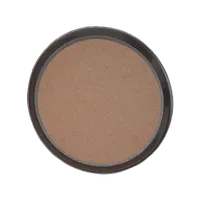 product of Thunder Group PLRT012CK Round 12" Serving Tray, ABS Plastic, Brown with Cork Bottom, Slip-Resistant for Restaurants