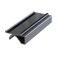product of Thunder Group PLSL113BK Black Plastic Shelf Label Holder, 3" Long, Pack of 4