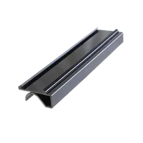 product of Thunder Group PLSL116BK Black Plastic Shelf Label Holder, 6" Long, Snaps Under Shelf, Pack of 4