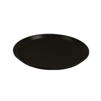 product of Thunder Group PLST1400BR Round Non-Slip Serving Tray, 14" Diameter, Brown Polypropylene, NSF-Certified for Restaurant Use