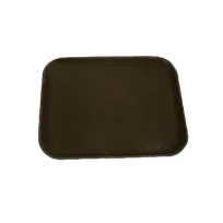 product of Thunder Group PLST1418BR Rectangular Slip-Resistant Serving Tray, 14" x 18" Brown Polypropylene, NSF-Certified