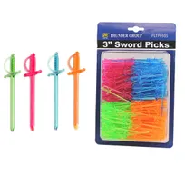 product of Thunder Group PLTP050S Sword Picks, 3", Assorted Color, 500 Each - Pack