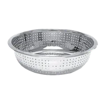 product of Thunder Group SLCIL11L Chinese Colander, 11" Dia., Round, Perforated, stainless steel
