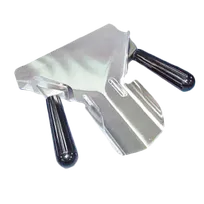product of Thunder Group SLFFB001 French Fry Scoop, Removable Dual Handles, 18/8 Stainless Steel