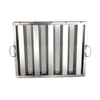 product of Thunder Group SLHF2016 Exhaust Hood Filter – 16" H x 20" W, Rugged Drop Handles, Welded Construction, Stainless Steel, Dishwasher Safe