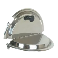 product of Thunder Group SLIC002 Inset Cover, 30Cm, Fits 11 Quart Size Inset, Plastic Knob Handle, stainless steel